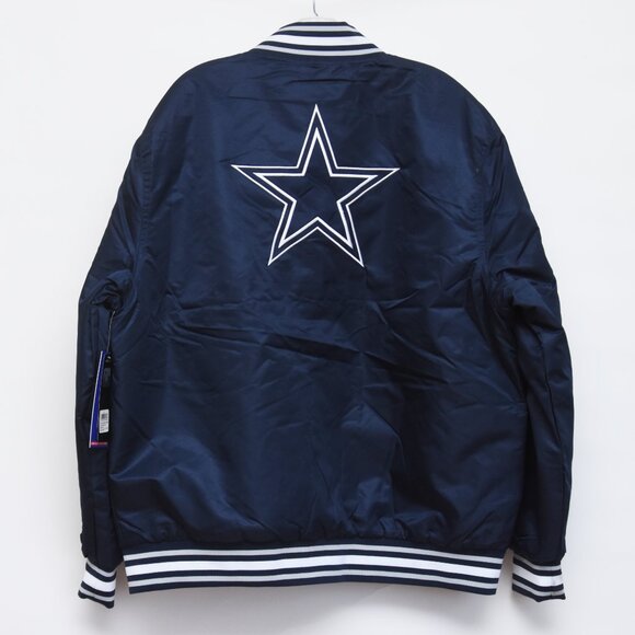 SOLD ON EBAY Dallas Cowboys NFL Varsity Satin Jacket Men’s XLarge New w/Tag $130 - Picture 6 of 12